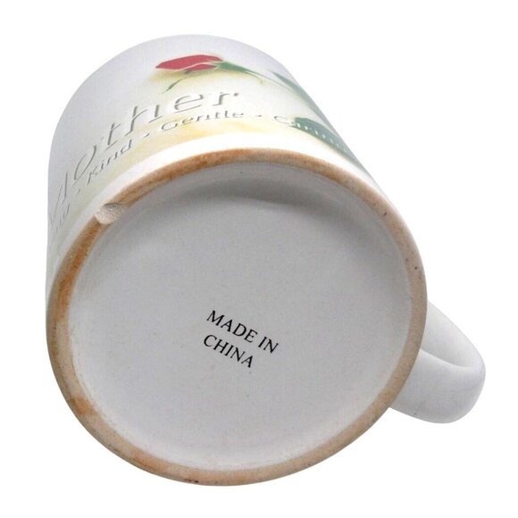 Mother Ceramic Mug With Red Rose Design & Loving Messages - Picture 5 of 6